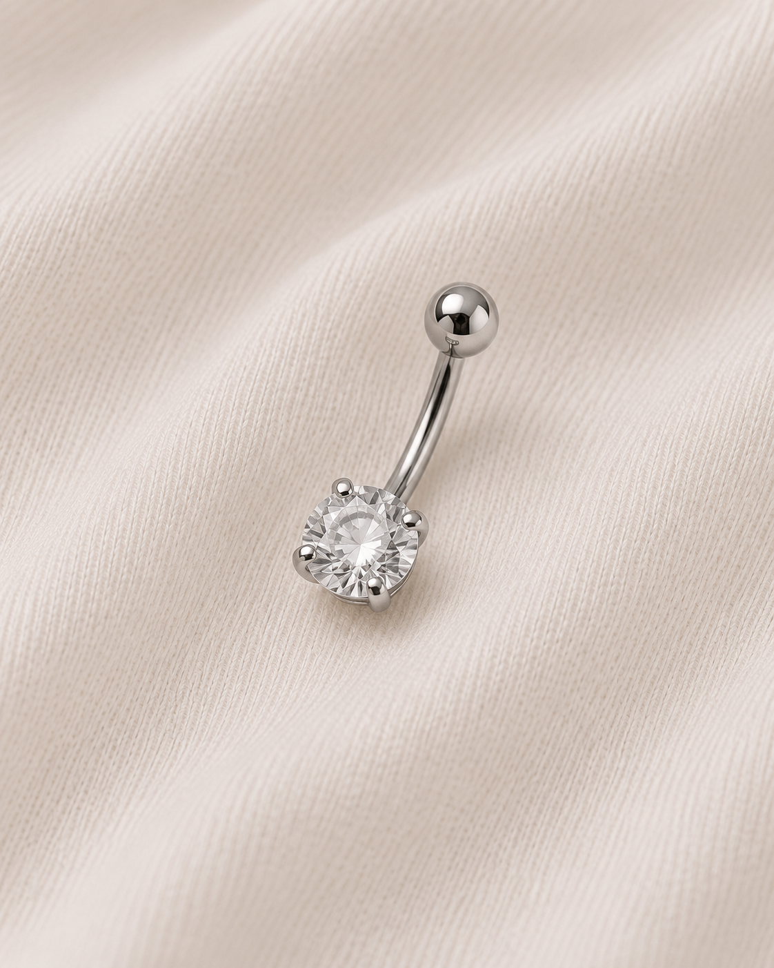 Piercing de Umbigo com Zircônia