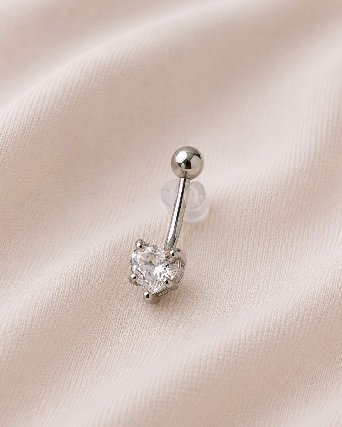 Piercing Coração Zircônia