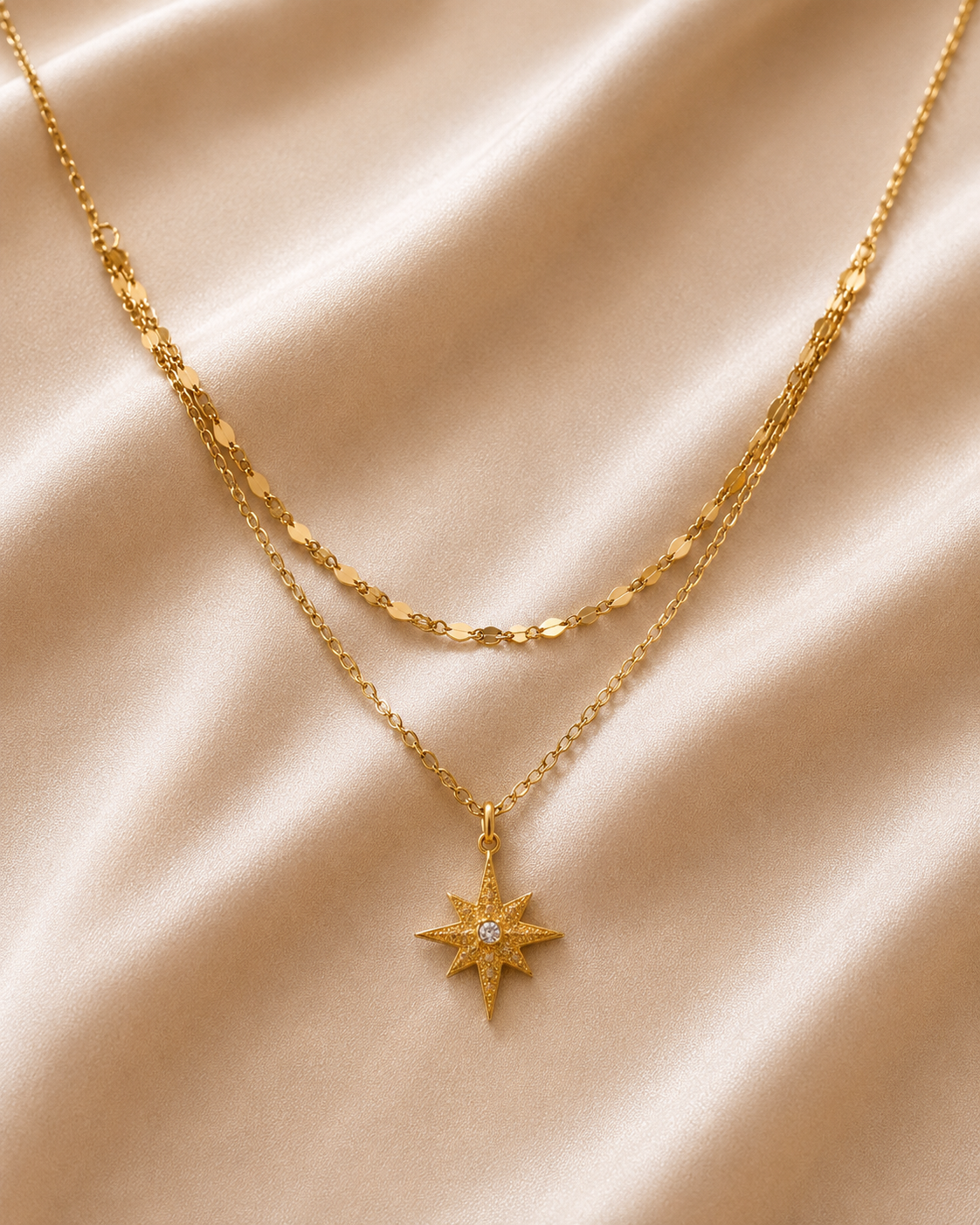 Colar Duplo Estrelar